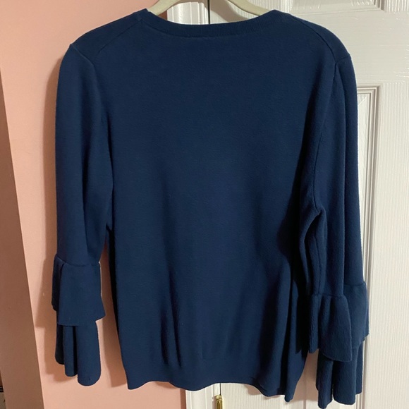 Ann Taylor Ruffle Sleeve Sweater - Picture 3 of 4
